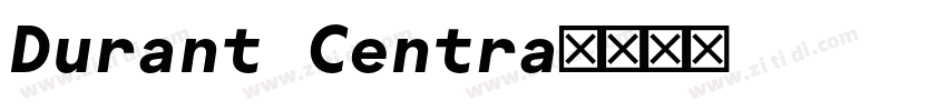 Durant Centra字体转换